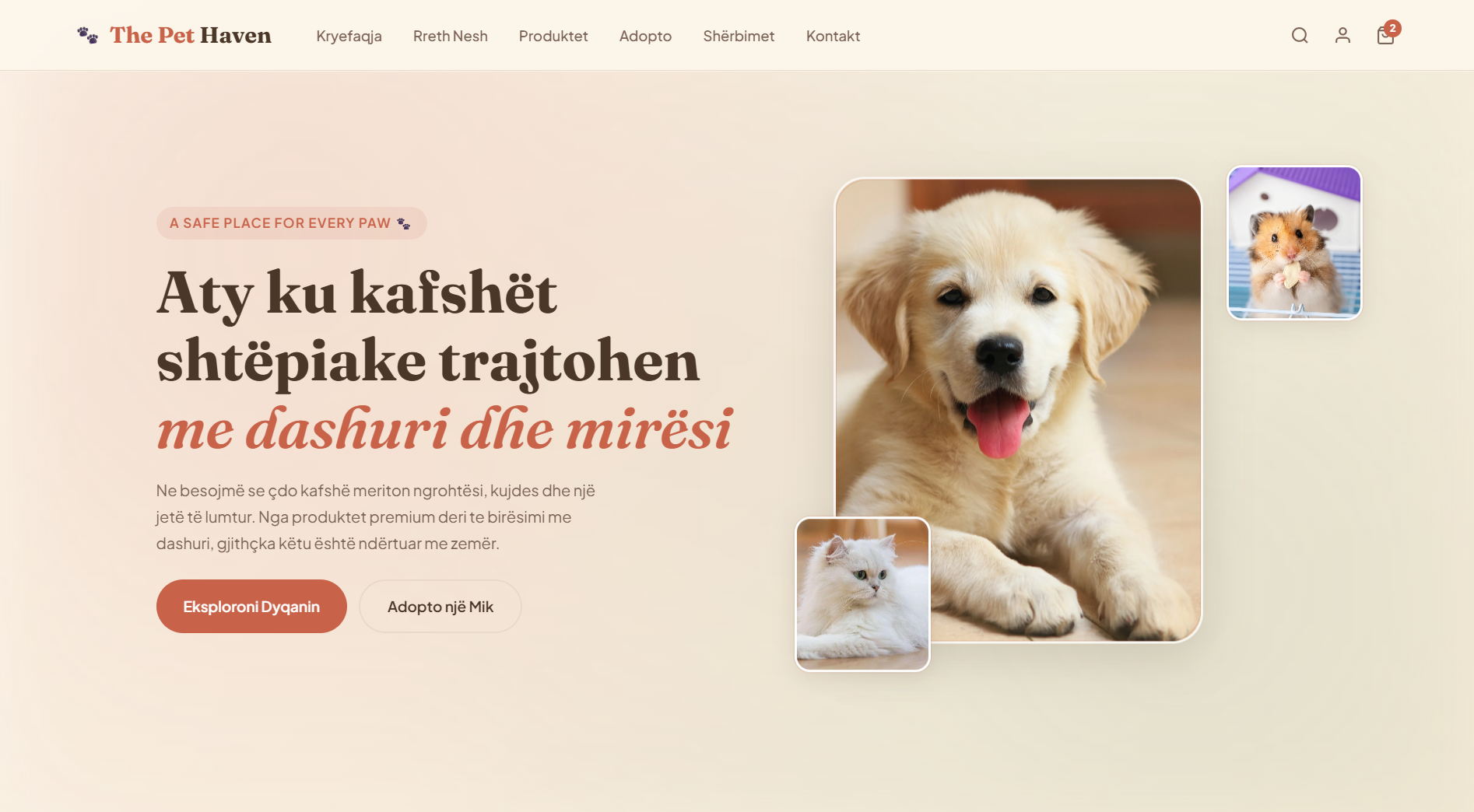 Grand Realty homepage desktop